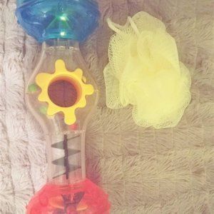 Baby Shower bath Lot Loofah water pool swim toy bathing kids child gears learn !
